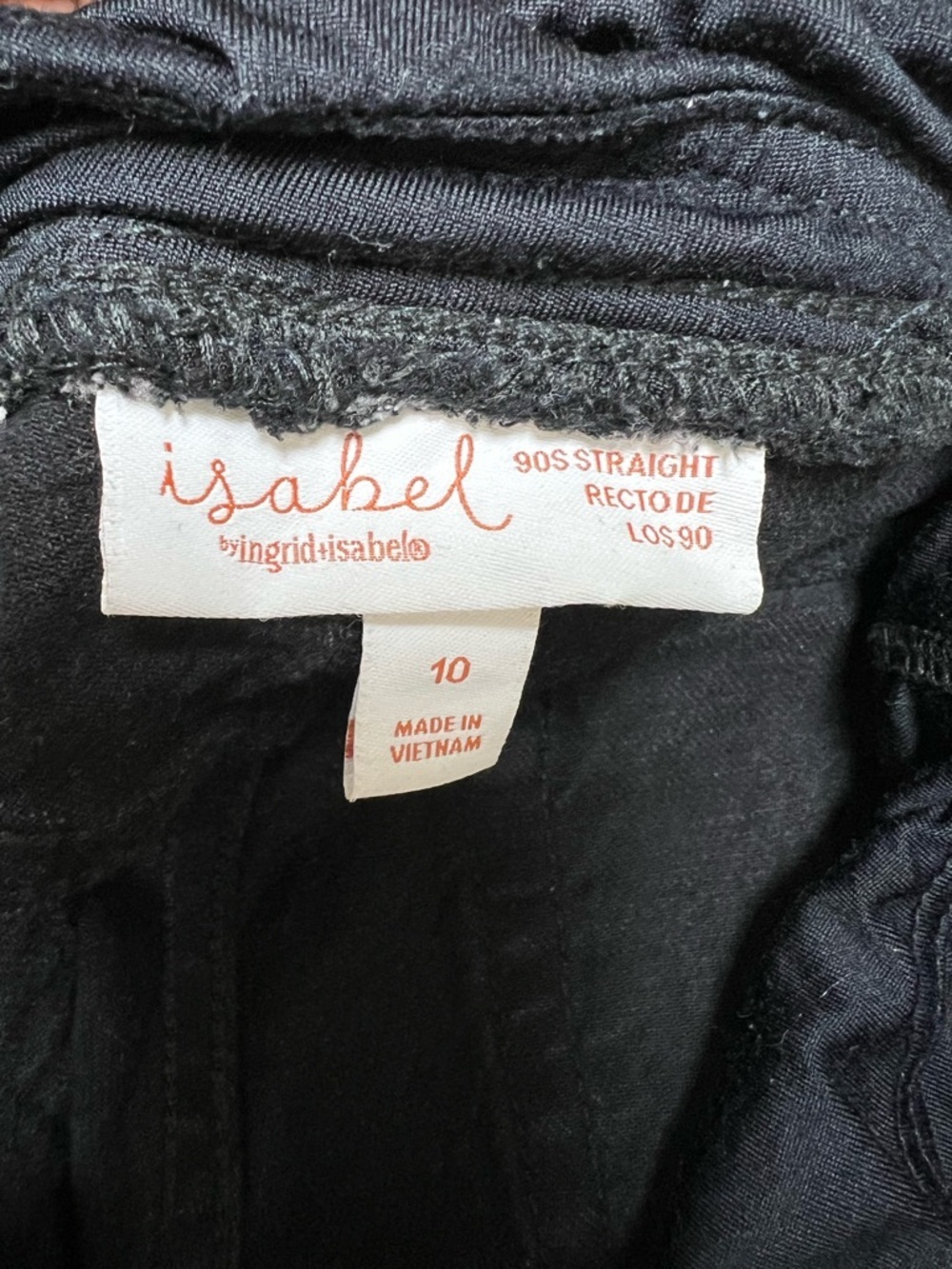 Black Maternity Cargo Jeans with Stretch Waistband - Picture 4 of 4